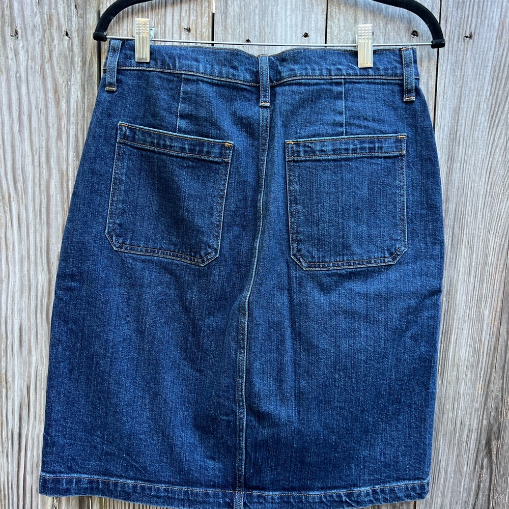 J. CREW DENIM Two Pocket Button Down Denim Skirt Women’s 29 - Picture 6 of 7